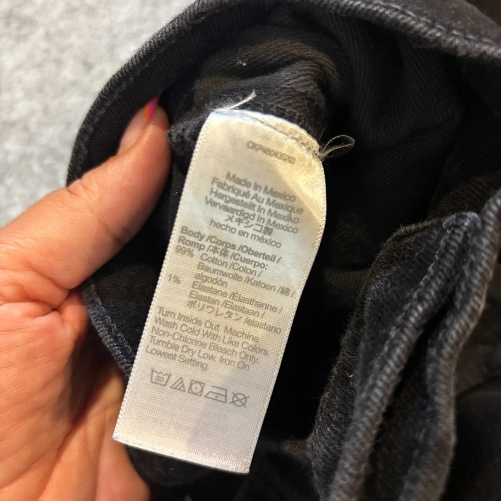 Madewell Slim Fit Men's 5-Pocket Denim Jeans Black Cotton Size 30x30